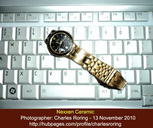 wrist watch nexxen ceramic watch