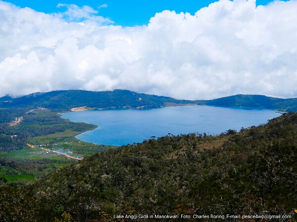 Pemandangan Danau di Manokwari Foto Danau Anggi Gida (artinya: Danau Perempuan) di Kabupaten Pegunungan Arfak