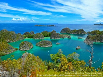 kepulauan karst di Raja Ampat