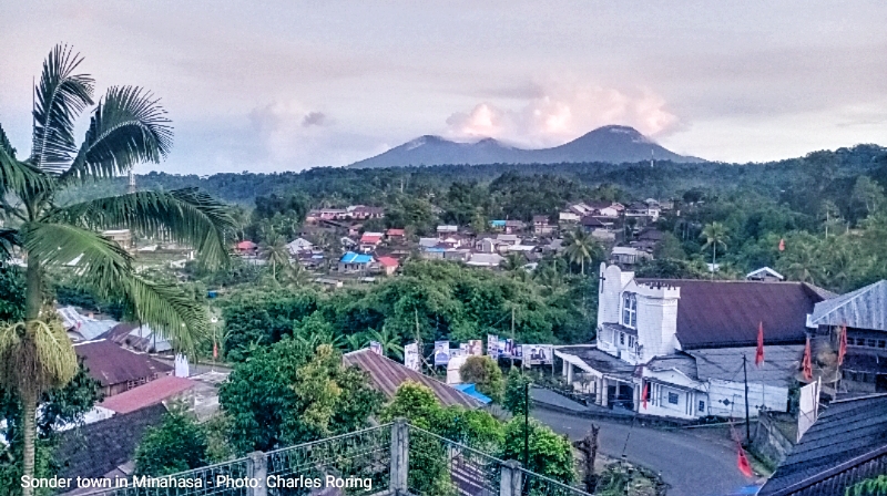 Sonder town in Minahasa regency