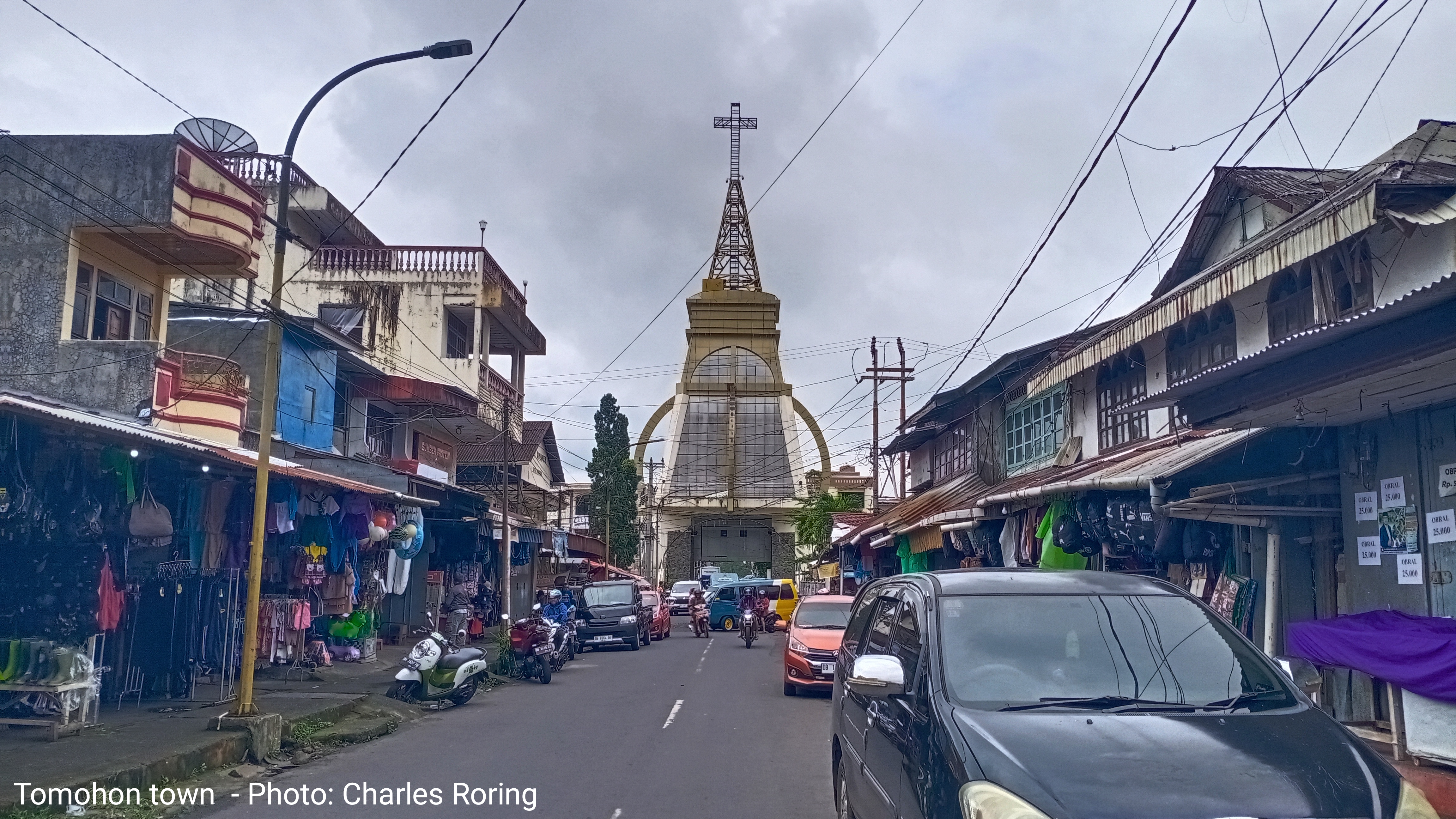 Tomohon town in Minahasa