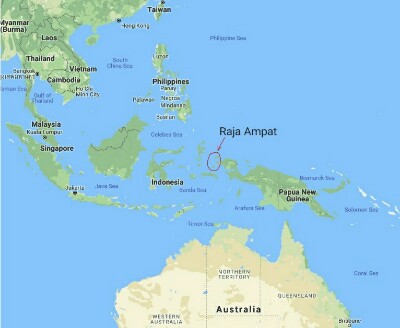 raja ampat map