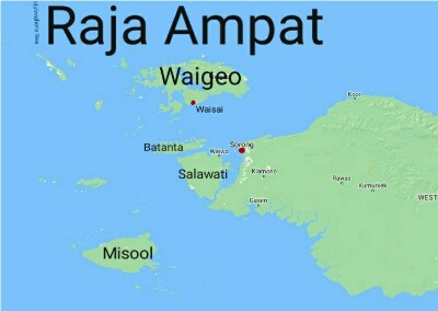 raja ampat map